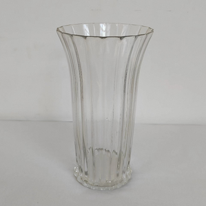 Hand Blown Glass Vase with Fluted Rim <b>Tall</b> Vintage Style for Home Decor Centerpiece Artisan Crafted Gift Idea - Product Image 2