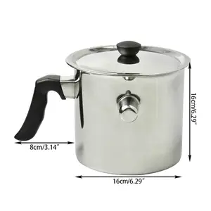 Beekeeping Tools Candle Making Bee Wax Melting Pot Stainless Steel Double Boiler Beeswax Melter Pot