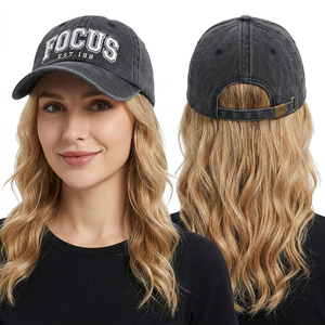 Gorra de Béisbol Unisex Focus de 6 Paneles, Algodón y Mezclilla, Ajustable con Hebilla Metálica, Deportiva, Transpirable e Impermeable, Bordado 3D - Product Image 1