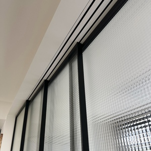 <span class=keywords><strong>Puerta</strong></span> Abatible con Rotura de Puente Térmico Resistente a Huracanes, con Vidrio Esmerilado en Rejilla, Impermeable e Insonorizada para <span class=keywords><strong>Entrada</strong></span> de Hotel o Villa - Product Image 2
