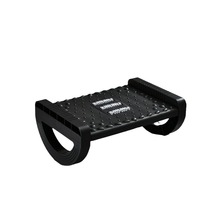 Repose-pieds ergonomique réglable en hauteur avec rouleau de massage texturé pour bureau, avion, appartement, école