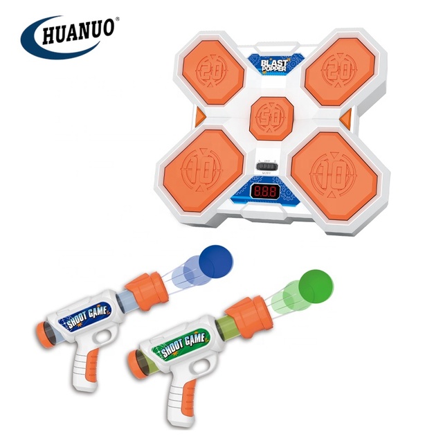 Kids Shooter Game Automatic Reset Target Gun Training Electronic Scoring Target Shooting Toys
