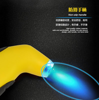 Manomètre numérique de pression des pneus Hengtu haute précision jaune avec éclairage LED |   Emballage personnalisable léger et portable de 65 g pour