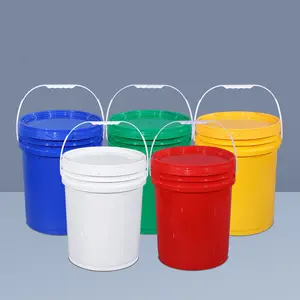 Food Grade Plastic 5 Gallon Bucket Paint Pail Container Plastics Buckets with Lids for Storage