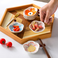 Assiette à sauce en porcelaine écologique Japandi en gros, motif personnalisé, restaurant, salle à manger, élégante, pratique, utilisation pour les fêtes