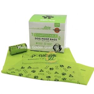 Hot Sell Factory Custom Biodegradable <b>Compostable</b> Dog Poop <b>Bags</b> Disposable Pet Waste <b>Bags</b> and Dag Poop <b>Bags</b> - Product Image 3