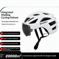 Casques de vélo tout-terrain Lingdu à coque PC haute rigidité, doublure amortissante en EPS, respirants, multi-ventilations, unisexes avec éclairage