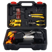 Mini boîte d'assemblage d'outil de compresseur de Double cylindre d'air Portable avec pompe de gonflage de pneu de voiture 150PSI 12V