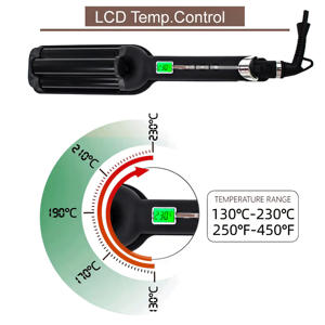Dispositivo de Peinado EFA C57 de Lujo <span class=keywords><strong>con</strong></span> Pantalla LCD Inteligente, Temperatura Ajustable, Iónico y Cerámico para <span class=keywords><strong>Ondas</strong></span> Profundas, Rizador de Cabello para Belleza - Product Image 4