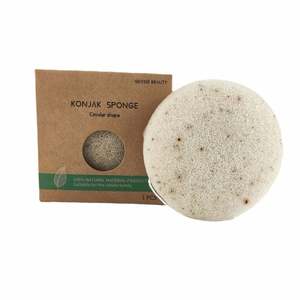 Éponge Konjac double face pour soins de la peau en profondeur Tampons exfoliants pour le visage Outils de maquillage Nettoyant - Product Image 2