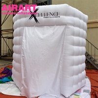Cabine photo 360 gonflable, ballon publicitaire pour décoration de mariage, cabine photo gonflable blanche personnalisée