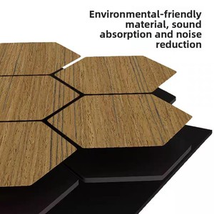 แผงดูดซับเสียงใยโพลีเอสเตอร์ แผงกันเสียง แผงกันเสียงผนังภายใน แผงกันเสียงผนังพื้นหลัง KTV - Product Image 4