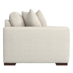 Divano Moderno Ecologico e Durevole a Due Posti per Soggiorno, con Struttura in Legno e Cuscini in Tessuto Delicato sulla Pelle - Product Image 3