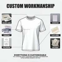 T-shirt en tricot personnalisé avec logo, directement de l'usine |   T-shirt en coton 100% 200 g/m² coupe classique et épaisse pour commandes en gros de marques