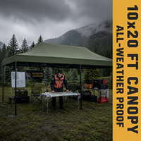 Tente de salon professionnelle 10x20, imperméable, pliable, pour événements commerciaux en plein air, avec logo personnalisé