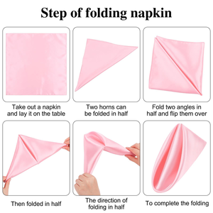 Hot Sale Custom Colors <b>Table</b> Napkin Dinner <b>Table</b> Linens Wedding Polyester Napkin for Restaurant - Product Image 2