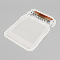 Sachets personnalisés imprimés de forme spéciale avec fermeture éclair, sacs PE de qualité alimentaire pour l'emballage de collations pour enfants