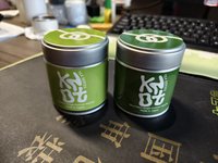Impression couleur personnalisée, boîte en métal ronde de 60*H60/68 mm, 30 g, 40 g, boîte en étain de qualité alimentaire, hermétique, pour l'emballage de poudre de matcha