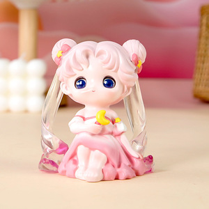 Boîte à trésor magique en forme de cœur pour filles, figurine de bureau en résine artisanale, boîte cadeau pour filles - Product Image 6