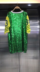 One Size Fit All <strong>Etsy</strong> Sorority Tee Yellow and Green Chi Eta Phi Greek Symbol T <strong>Shirt</strong> Number 32 Sequin Jersey Apparel - Product Image 5