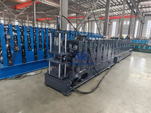 เครื่องขึ้นรูปม้วนเย็น U C Purlin อัตโนมัติความเร็วสูงเหล็กที่มีส่วนประกอบหลักแบริ่งมอเตอร์ - Product Image 5