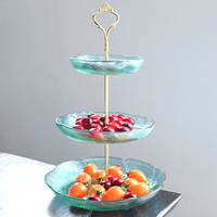 Vaisselle en verre EPR, couleur personnalisée, décoration de table pour la maison et les mariages, assiette à fruits en verre, ensemble d'assiettes à collations et desserts