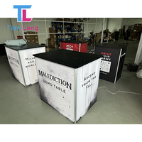 Présentoir design moderne comptoir d'exposition popup système modulaire comptoir de promotion publicitaire autoportant personnalisé