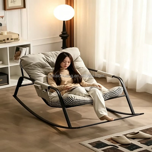 Fauteuil inclinable double pour sieste adulte, canapé paresseux design pour balcon, salon, intérieur, mobilier élégant pour le confort quotidien à la maison - Product Image 1