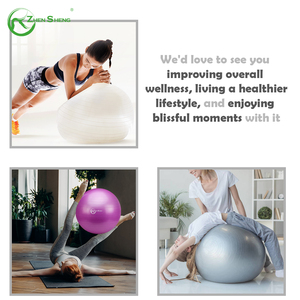 Zhensheng logotipo personalizado REACH estándar caliente anti explosión ejercicio Oro Negro color PVC suizo yoga pelota ejercicio pelotas - Product Image 3
