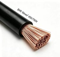 Fil de construction flexible en cuivre isolé PVC BVR 10mm² 450/750V