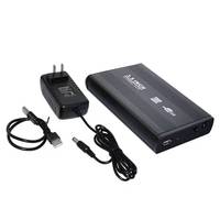 Harga Pabrik Gamshare 3.5 Inch USB 2.0 Aluminium External SATA SSD HDD Enclosure Hitam Perak Logo Kustom 35U2