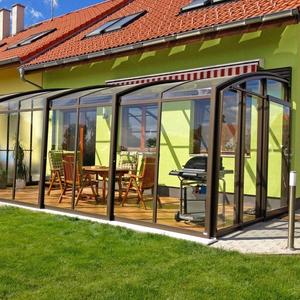 DTOP Sunrooms Glass Houses Aluminium Automatic Swimming Pool Covers Pool Enclosure Retractable