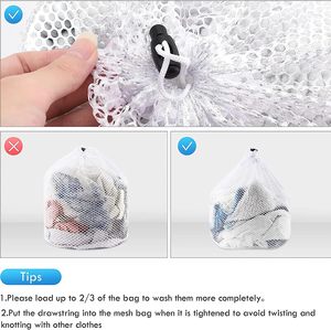 Custom Reusable Large Size Foldable Drawstring Wash <b>Bag</b> Hotel Washing Machine Mesh Laundry <b>Bags</b> for Clothes - Product Image 6