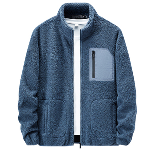 Fall Winter Essentials Men's Sherpa Fleece Full-Zip Jacket Full Zip Polar Fleece <strong>Lined</strong> Windproof Winter <strong>Coat</strong> - Product Image 3