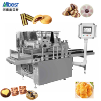 Machine à encruster les biscuits multifonctionnelle à trois couleurs, extrudeuse-déposeuse automatique de biscuits à triple trémie, industrielle