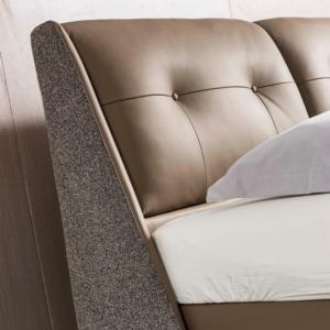French Style Soft <b>Bed</b> with Solid <b>Pine</b> Wood <b>Frame</b> Modern Design King/Full Size for Master Bedroom - Product Image 6