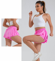 Short de course pour femmes, rose vif, 2 pouces, blanc, pour la pratique, sexy, noir, pour l'entraînement, pour filles