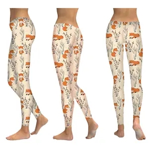 2019 OEM 3D พิมพ์ Legging สำหรับผู้หญิง Slimming Leggings ขนาดเล็ก MOQ