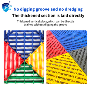 20mm pekerjaan berat saling mengunci PP garasi ubin lantai Modular lantai plastik <span class=keywords><strong>grid</strong></span> untuk gudang Carwash Supermarket penggunaan Rumah Sakit - Product Image 5