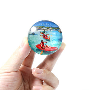 Imanes de Refrigerador Personalizados al por Mayor, Diseño de Ciudad Turística, Recuerdo, Imanes Redondos de Cristal para Refrigerador - Product Image 5