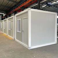 Maison conteneur détachable de 20 pieds, petites cabines préfabriquées, bureau mobile préfabriqué, dortoir extérieur à bas prix