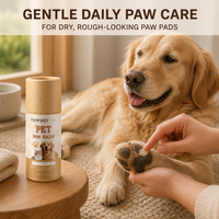 Baume pour pattes d'animaux, en stick, sûr pour la langue, nourrissant et cicatrisant pour les pattes sèches et gercées des chiens, des chats et des petits animaux