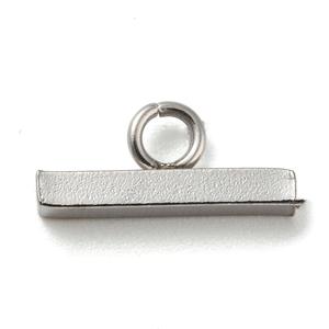 Plat solide en acier inoxydable taille personnalisée cercle <span class=keywords><strong>rond</strong></span> barre mode bijoux à bricoler soi-même Logo gravé OT fermoir à bascule - Product Image 1