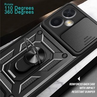 Funda de teléfono con soporte magnético para Xiaomi 15 Ultra 14T Pro 13 11, funda protectora de cámara deslizante para Redmi 12 Turbo 4pro Note 13 14