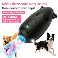 Mini Répulsif Ultrasonique Anti-Aboiement pour Chien, Rechargeable USB, Double Tête, Portable, avec LED, Dispositif d'Entraînement Extérieur pour la Promenade