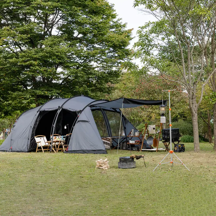 캠핑 야외 가족 휴대용 사용자 정의 UV Ripstop Connectable 채널 야외 텐트