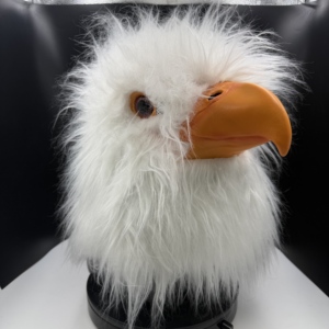 Masque réaliste d'aigle chauve en latex, masque intégral en fausse fourrure moelleuse <span class=keywords><strong>pour</strong></span> fête d'Halloween, cosplay - Product Image 6