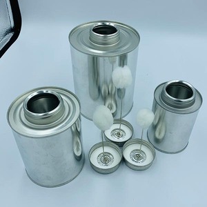<span class=keywords><strong>Lata</strong></span> de Metal con Cuello Roscado y Cepillo para Adhesivo Químico de PVC, Impresión Offset, Tamaños de 2oz a 32oz - Product Image 4