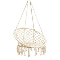 Chaise suspendue moderne pour l'extérieur Nid en rotin PE de jardin avec corde tissée en aluminium pour le patio et le balcon.