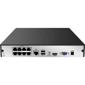 YCX 8MP 8CH 1 sata NO POE पोर्ट H.265 NVR नेटवर्क वीडियो रिकॉर्डर सपोर्ट 8TB गार्डव्यूअर